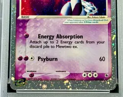 2003 Pokemon EX Ruby & Sapphire #101 Mewtwo EX Holo With Swirl PSA 8 Fresh Grade - Image 5