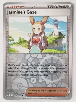 REVERSE HOLO Jasmine's Gaze 178/191 NM - Surging Sparks Pokemon Card - Image 1