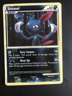 68/90 | Sneasel Reverse Holo | Undaunted | Pokemon Card | EXCELLENT - Image 1