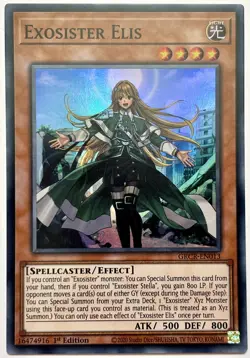 GRCR-EN013 Exosister Elis - Super Rare 1st Edition Near Mint YuGiOh Card - Image 1