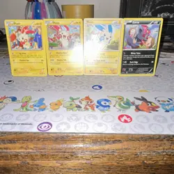 Pokemon TCG Plusle, Minun, Zorua Lot 4 Cards Basic Regular English - Image 1