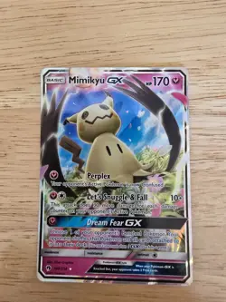 Pokemon Card Mimikyu GX 149/214 Ultra Rare Holo SM Lost Thunder - Image 1