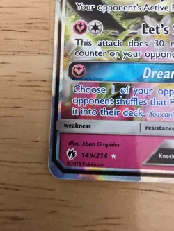 Pokemon Card Mimikyu GX 149/214 Ultra Rare Holo SM Lost Thunder - Image 5