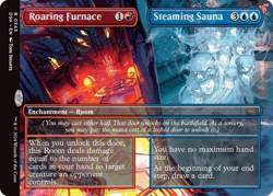 MTG - Roaring Furnace / Steaming Sauna - Borderless - Duskmourn - Magic - Image 1