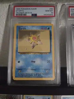 1999 Pokemon Base Set Trainer Deck B #65 Staryu PSA 10 - Image 1