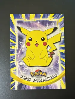 Pikachu #25 - Pokemon 1999 Topps TV Series 1 -Pokemon Topps TCG Set - Pikachu - Image 1