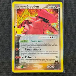 Team Magma's Groudon - 9/95 - Ultra Rare - Celebrations - Pokemon Card - HP - Image 1