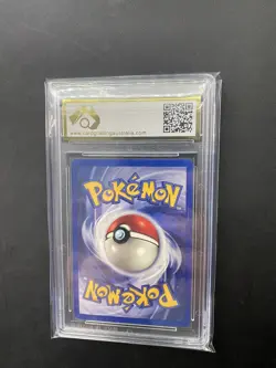 Brock's Rhyhorn 70/132 1st Edition Gym Heroes Pokemon Card CGA 8.5 - Image 2