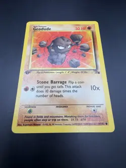 Geodude 47/62 - 1st Edition - Fossil Pokemon Card LIGHT PLAY - Image 5