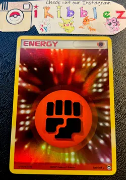 Fighting Energy 108/108 LP Holo Rare Power Keepers Pokemon Card. Fast Shipping! - Image 1