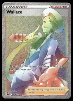 Pokemon Cards Wallace 208/195 Silver Tempest Rare Rainbow NM - Image 1