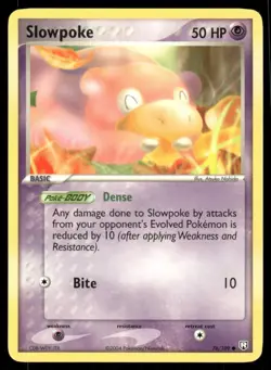 Pokemon Cards Slowpoke 76/109 NON HOLO EX Team Rocket Returns Common NM - Image 1