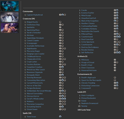Captain N'ghathrod MTG EDH Commander Deck! HORROR MILL! - Image 2