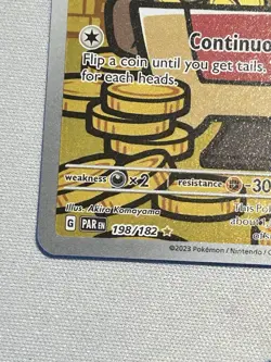 Pokemon TCG Gimmighoul Paradox Rift 198/182 Holo Illustration Rare - Image 5