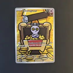 Pokemon Gimmighoul 198/182 SV04 Paradox Rift Illustration Rare Holo Basic 70 HP - Image 1