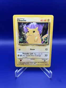 Pokemon TCG Pikachu 58/102 Base Set Unlimited Yellow Cheeks LP - Image 2