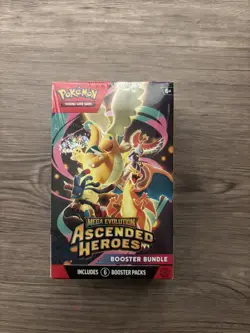 Pokemon TCG: Mega Evolution Ascended Heroes Booster Bundle (6 Booster Packs) - Image 1