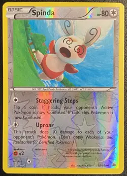 Spinda Reverse Holo Common 115/160 Pokemon TCG XY Primal Clash NM - Image 1