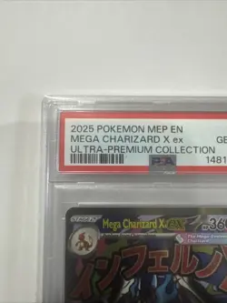 Mega Charizard X EX 23 UPC PSA 10 2025 Pokemon Mega Black Star Promo Phantasmal - Image 2