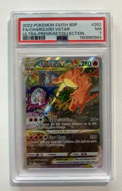 2022 Pokemon SWSH BSP FA/Charizard VSTAR Ultra-Premium Collection PSA 7 - Image 1