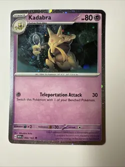 Kadabra 064/165 151 Cosmos Holo Pokemon 151 Promo Never Played - Image 1