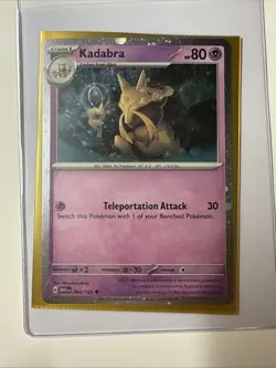 Kadabra 064/165 151 Cosmos Holo Pokemon 151 Promo Never Played - Image 3