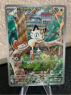 Pokemon TCG: Meowth 106/094 Me02: Phantasmal Flames Holo - Image 1