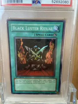 Black Luster Ritual 1st Ed. YuGiOh Starter Deck Yugi Evolution PSA 8 2004 - Image 2