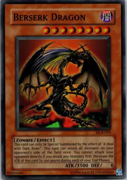 Yugioh Berserk Dragon DCR-019 OG Print Super Rare NM - Image 1