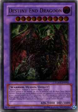Yugioh Destiny End Dragoon LODT-EN042 Ultimate Rare OG Print NM - Image 1