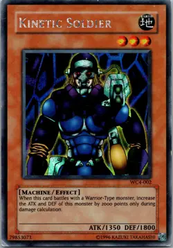 Yugioh Kinetic Soldier WC4-002 Secret Rare LP - Image 1