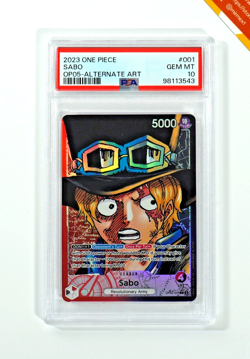 One Piece PSA 10 Sabo #001 Alternate Art OP05 2023 English - Image 1