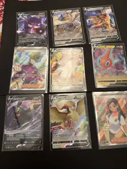 Pokemon Card Lot Secret Illustration Full Art Rare V Card X 9 (Lot W) - Image 1