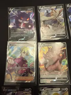 Pokemon Card Lot Secret Illustration Full Art Rare V Card X 9 (Lot W) - Image 2