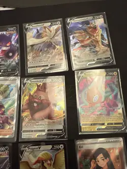 Pokemon Card Lot Secret Illustration Full Art Rare V Card X 9 (Lot W) - Image 3