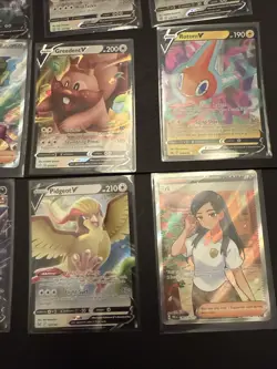 Pokemon Card Lot Secret Illustration Full Art Rare V Card X 9 (Lot W) - Image 5