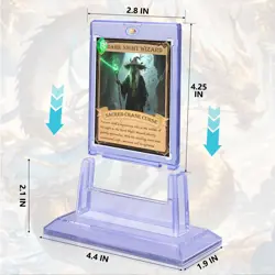 Magnetic Card Holders for Trading Cards 35pt with Display Stands 3 Pack - Image 2