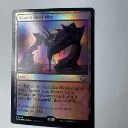Bloodstained Mire Land Modern Horizons 3 Foil Card, MTG Magic the Gathering - Image 2
