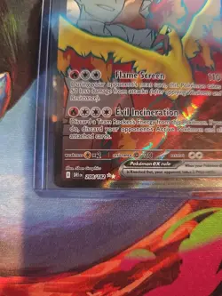 Pokemon Destined Rivals Stamped Team Rocket Moltres EX Ultra Rare Card 208/182 - Image 3