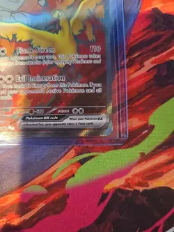 Pokemon Destined Rivals Stamped Team Rocket Moltres EX Ultra Rare Card 208/182 - Image 4