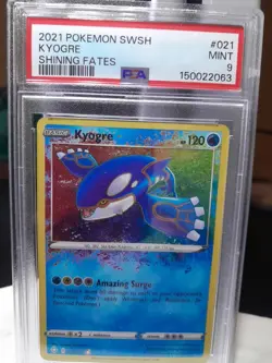 Kyogre 021/072 Shining Fates Rare Pokemon TCG Card 2021 - Image 1
