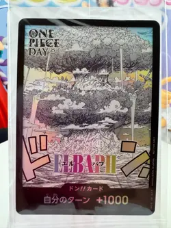 ONE PIECE DAY 2025 DON!! Card Promo Japanese Holo Event Exclusive ELBAPH SEALED - Image 1