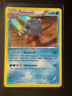 Poliwrath - 17/111 - Holo - Furious Fists - NM - Pokemon Card - Image 1