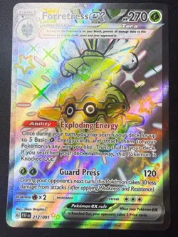 Forretress EX 212/091 | Holo Ultra Rare | S&V Paldean Fates | Pokemon Card | NM - Image 1