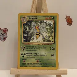 Pokemon TCG | Beedrill 17/102 | Base Set Unlimited Rare | Moderately Played - Image 1