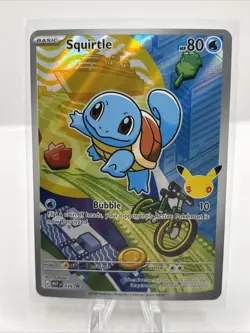 Squirtle 039 Promo Holo First Partner Illustration Kanto Pokemon TCG NM+ - Image 1