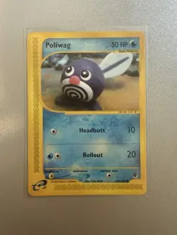 Poliwag 125/165 Pokemon TCG Expedition Set Regular Common very LP - Image 1