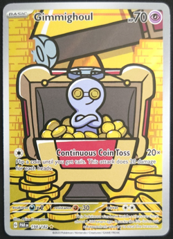 Gimmighoul 198/182 Pokemon TCG Paradox Rift Illustration Rare NM - Image 1