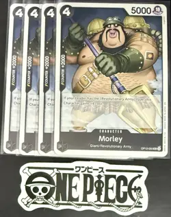 4 x One Piece OP12-093 UC Morley - ENG - Regular - Playset - NM/M - Image 1