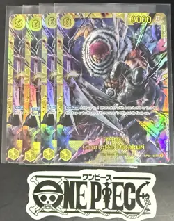 4x One Piece OP03-123 SEC Charlotte Katakuri - ENG - Foil - Playset - TCG - NM/M - Image 1